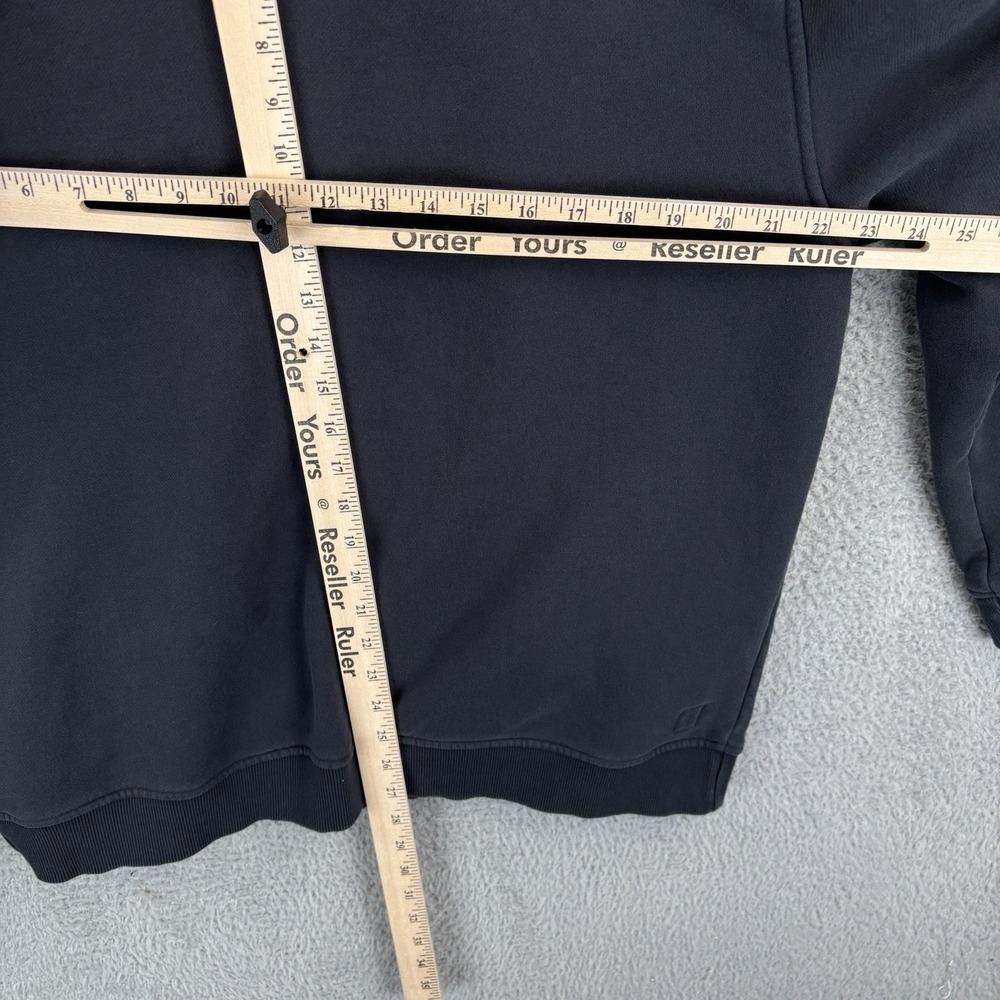 Vuori Seaside Fleece Bomber Jacket Mens XL Navy Snap Front Mock Neck V296 *READ* - Picture 10 of 11